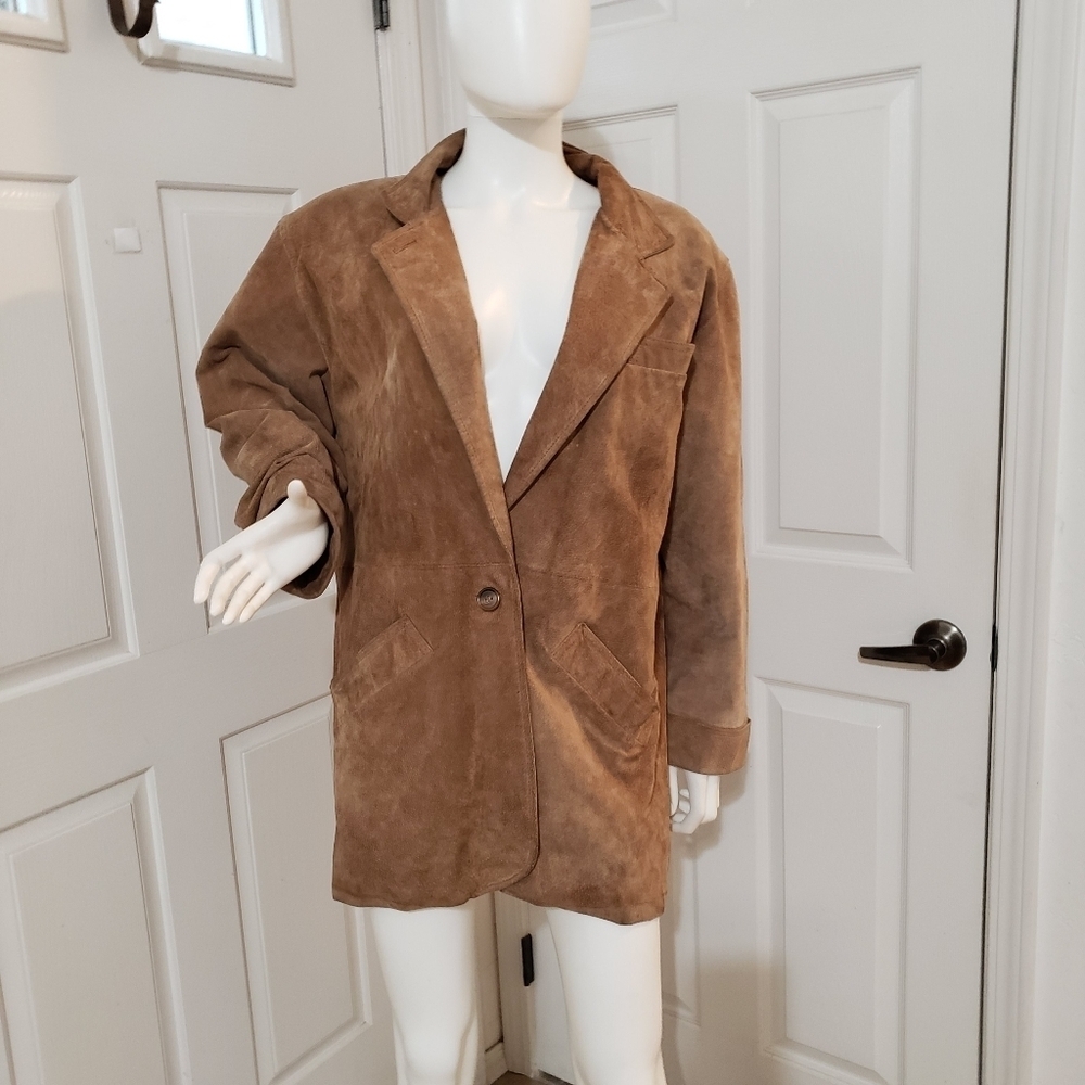 Ssatori VINTAGE suede jacket size Medium